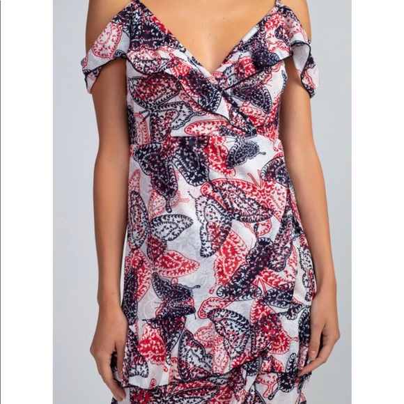 Butterfly Printed Maxi Dress - Picture 4 of 6
